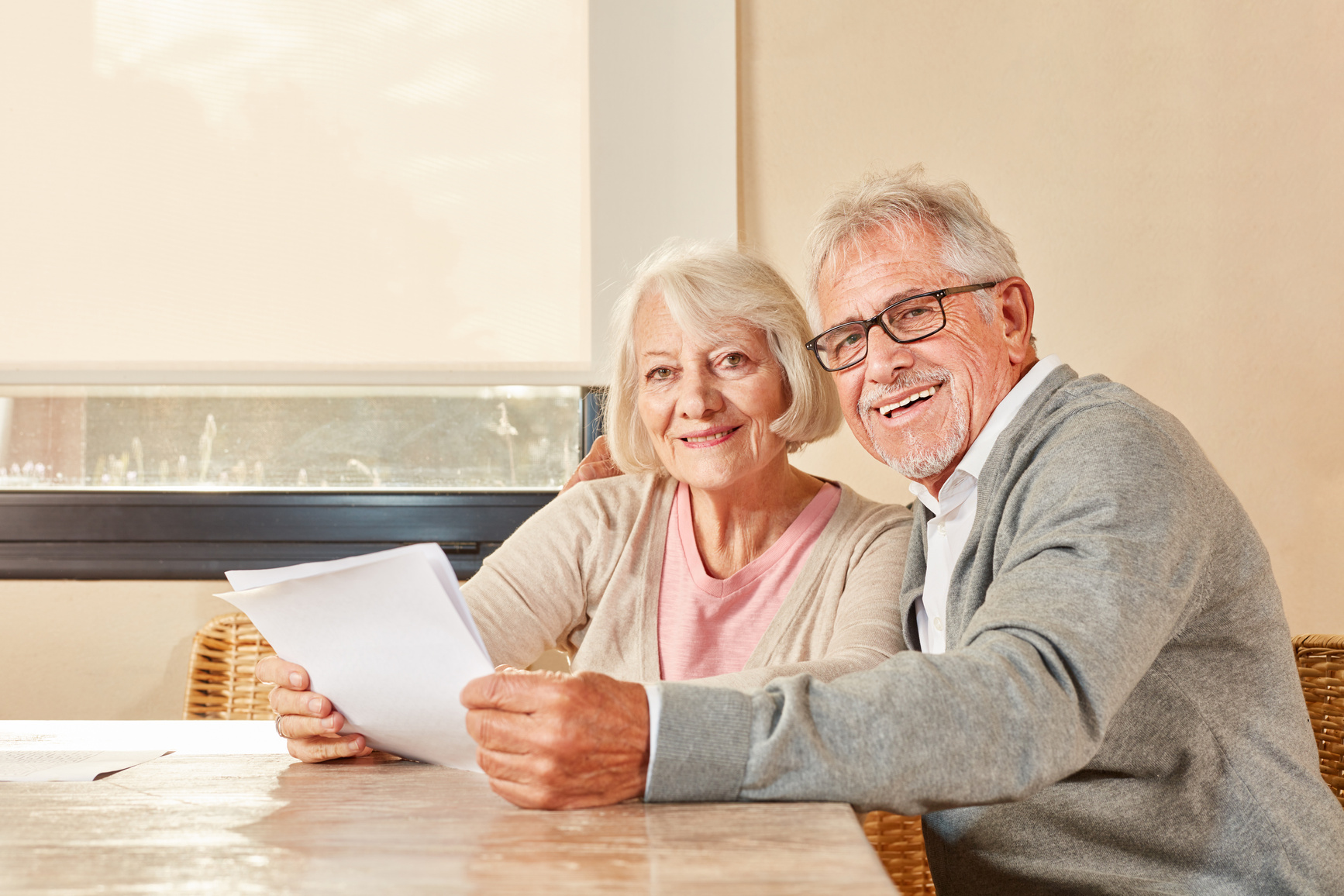 Happy Couple Seniors in Retirement Home